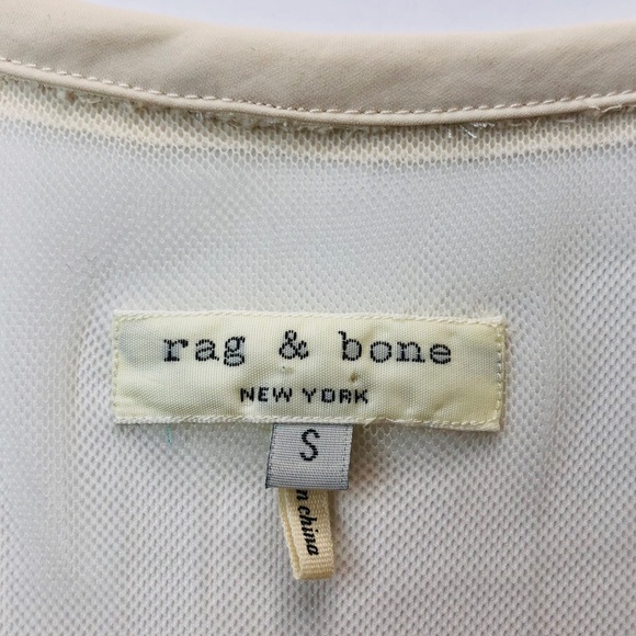 Rag & Bone Cream Lined Open Weave Tunic - Picture 5 of 8